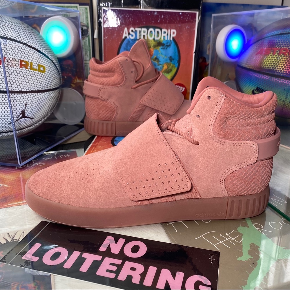🆕 Adidas Tubular Invader Strap Raw Pink - Mens - Picture 11 of 11
